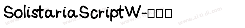 Solistaria Script W字体转换